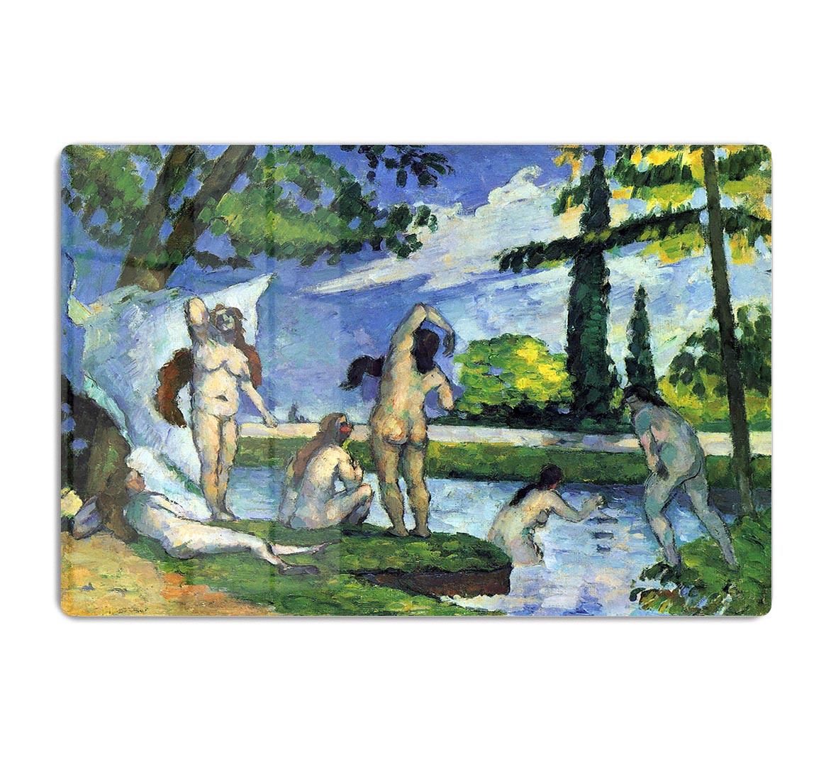 Bathers 4 by Cezanne Acrylic Block - Canvas Art Rocks - 1