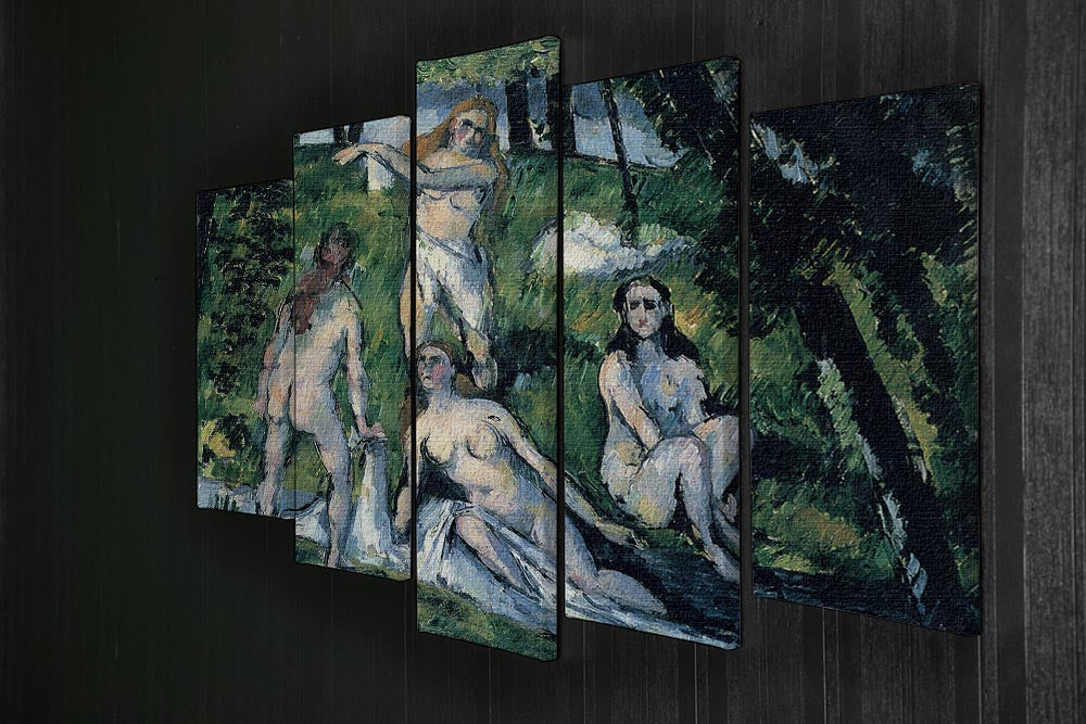 Bathers by Cezanne 5 Split Panel Canvas - Canvas Art Rocks - 2