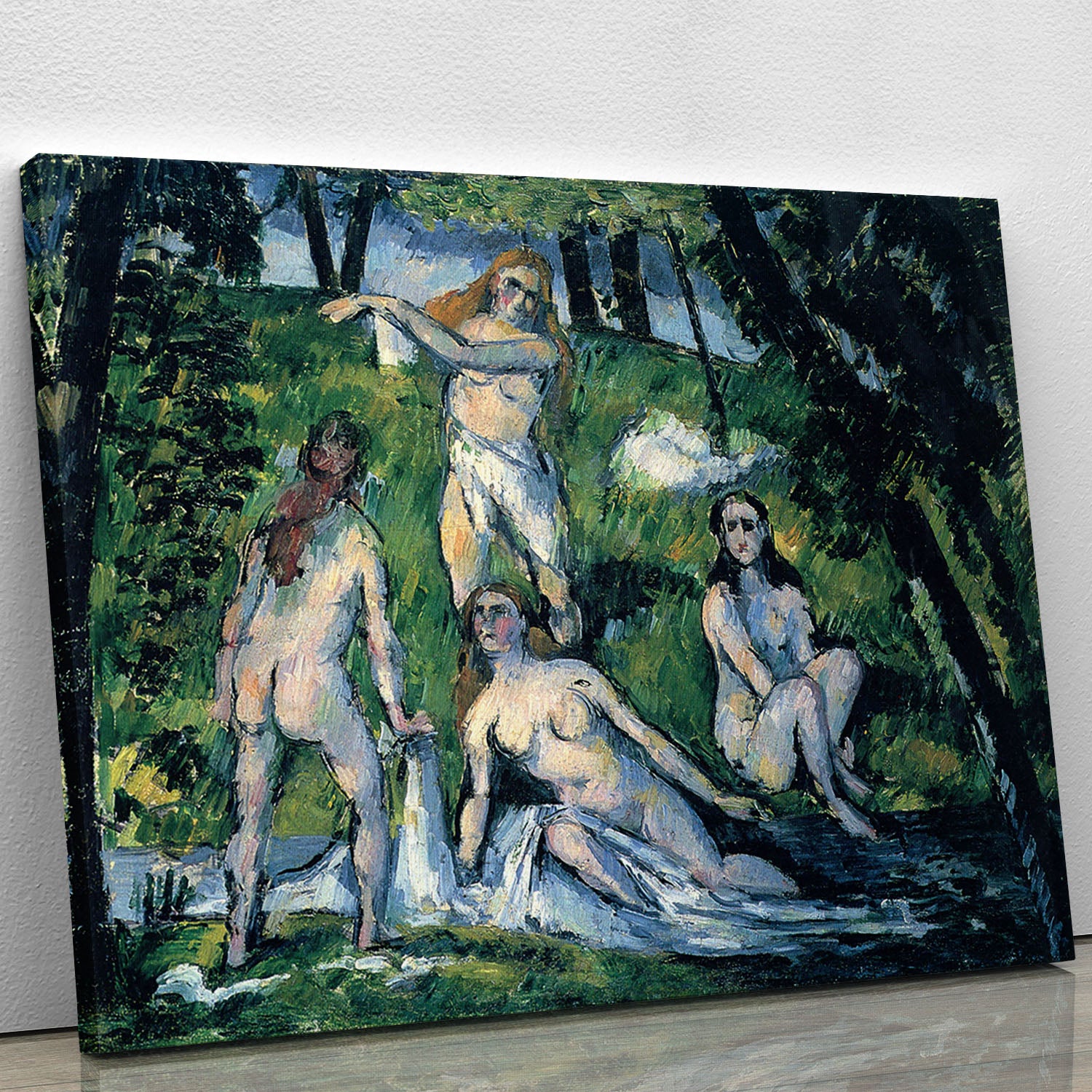 Bathers by Cezanne Canvas Print or Poster - Canvas Art Rocks - 1