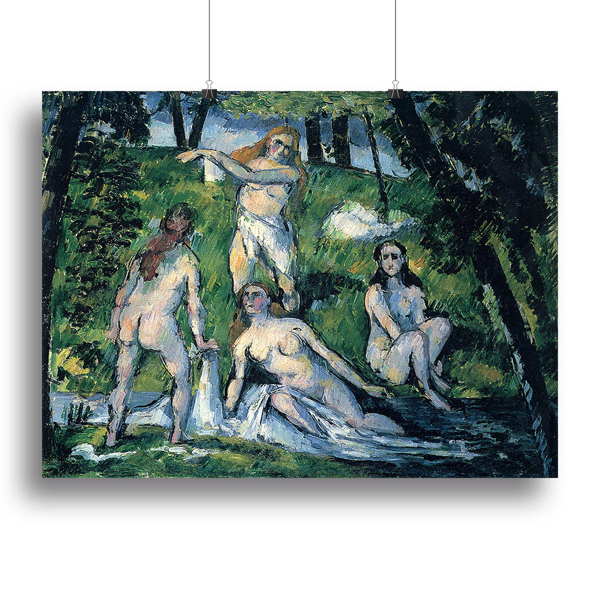 Bathers by Cezanne Canvas Print or Poster - Canvas Art Rocks - 2
