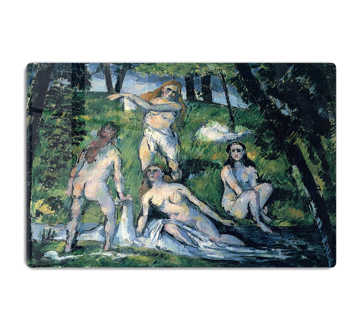 Bathers by Cezanne Acrylic Block - Canvas Art Rocks - 1
