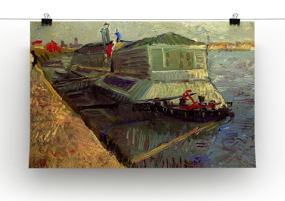 Bathing Float on the Seine at Asniere by Van Gogh Canvas Print & Poster - Canvas Art Rocks - 2