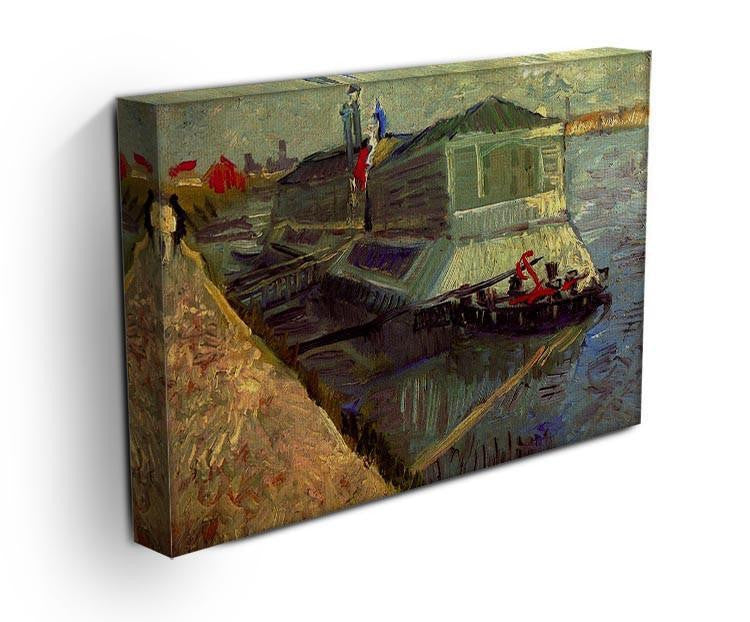 Bathing Float on the Seine at Asniere by Van Gogh Canvas Print & Poster - Canvas Art Rocks - 3