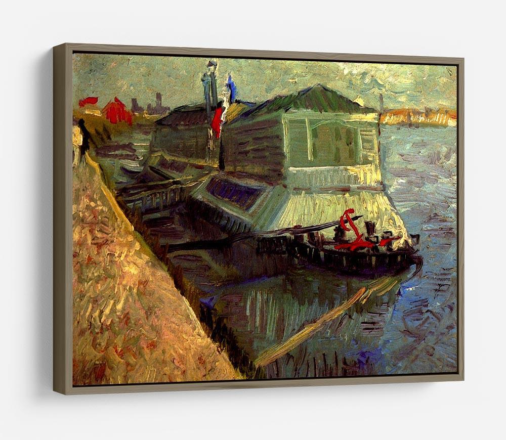 Bathing Float on the Seine at Asniere by Van Gogh HD Metal Print