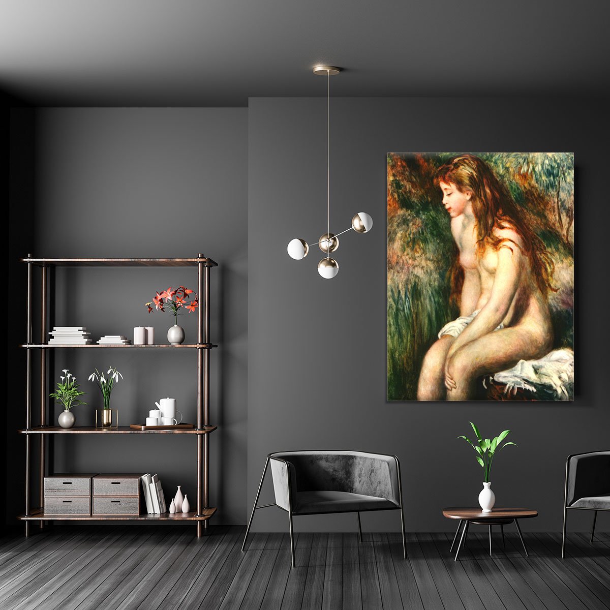 Bathing by Renoir Canvas Print or Poster