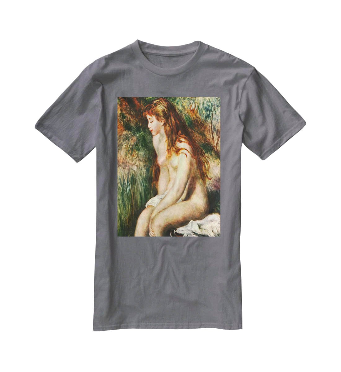 Bathing by Renoir T-Shirt - Canvas Art Rocks - 3