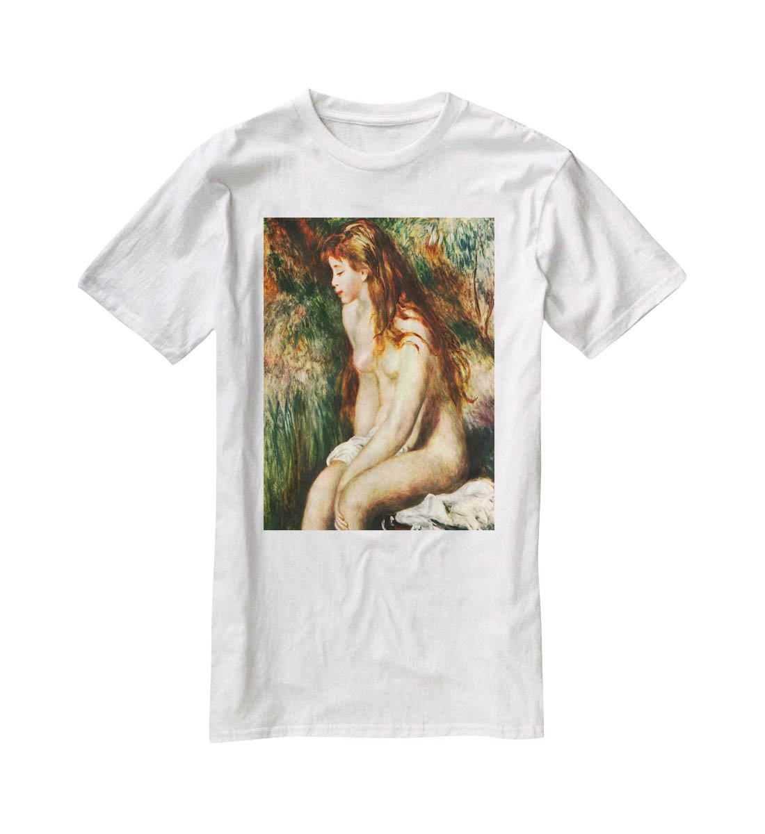 Bathing by Renoir T-Shirt - Canvas Art Rocks - 5
