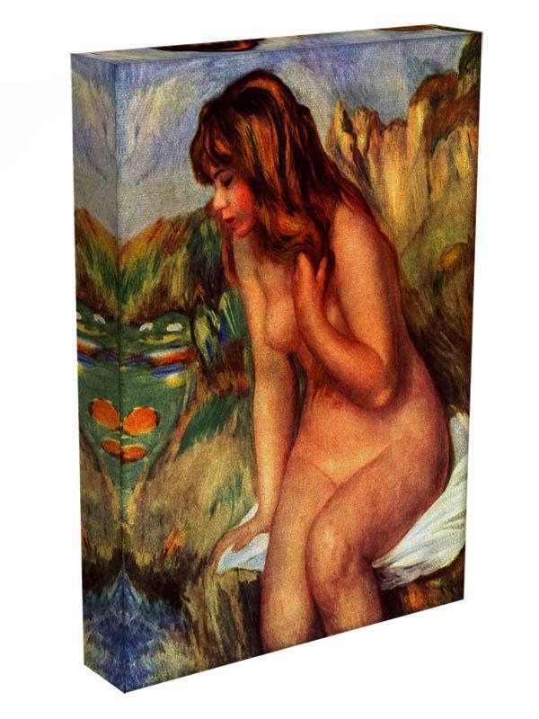 Bathing sitting on a rock by Renoir Canvas Print or Poster - Canvas Art Rocks - 3