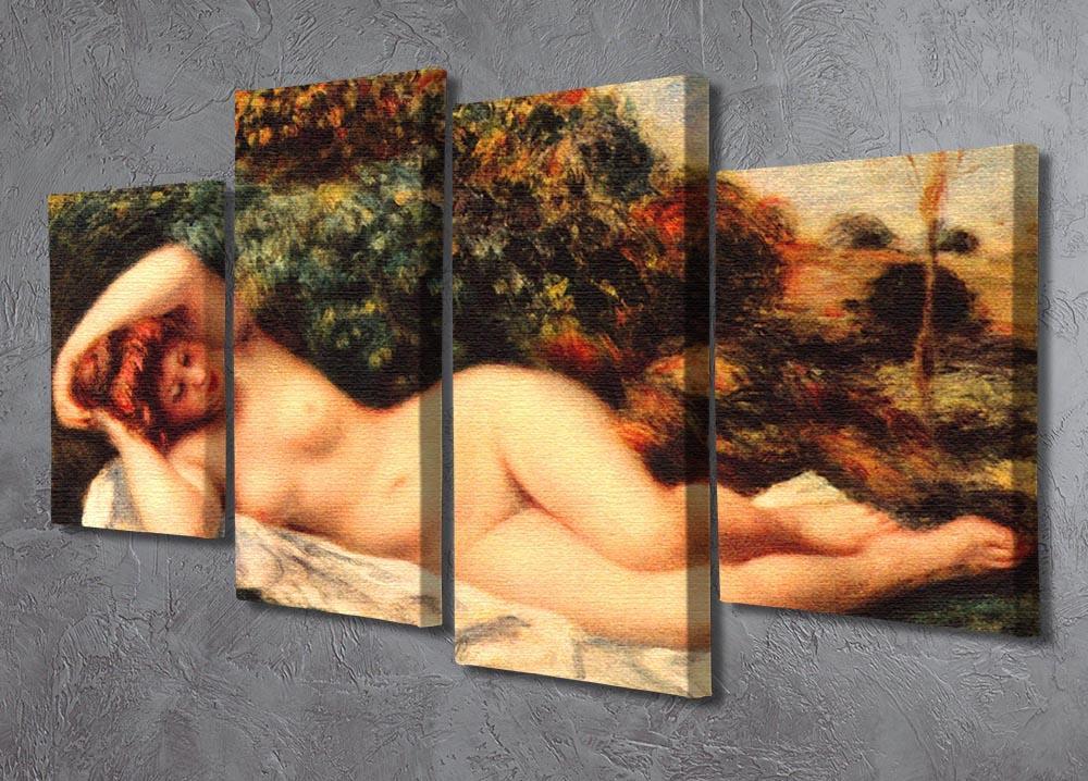 Bathing sleeping the baker by Renoir 4 Split Panel Canvas - Canvas Art Rocks - 2