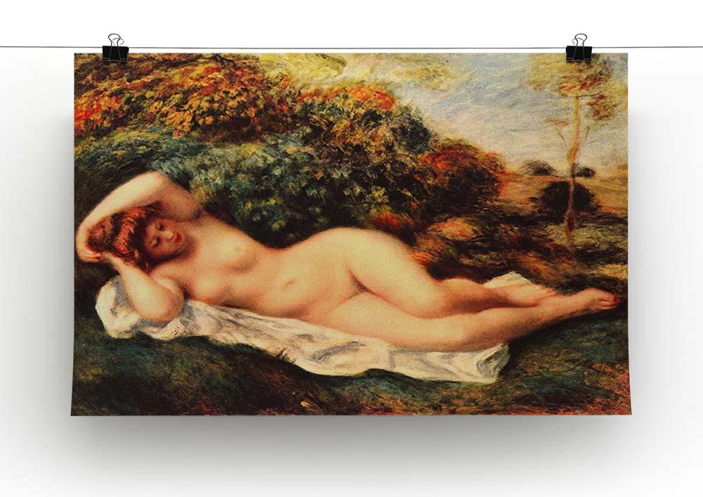 Bathing sleeping the baker by Renoir Canvas Print or Poster - Canvas Art Rocks - 2