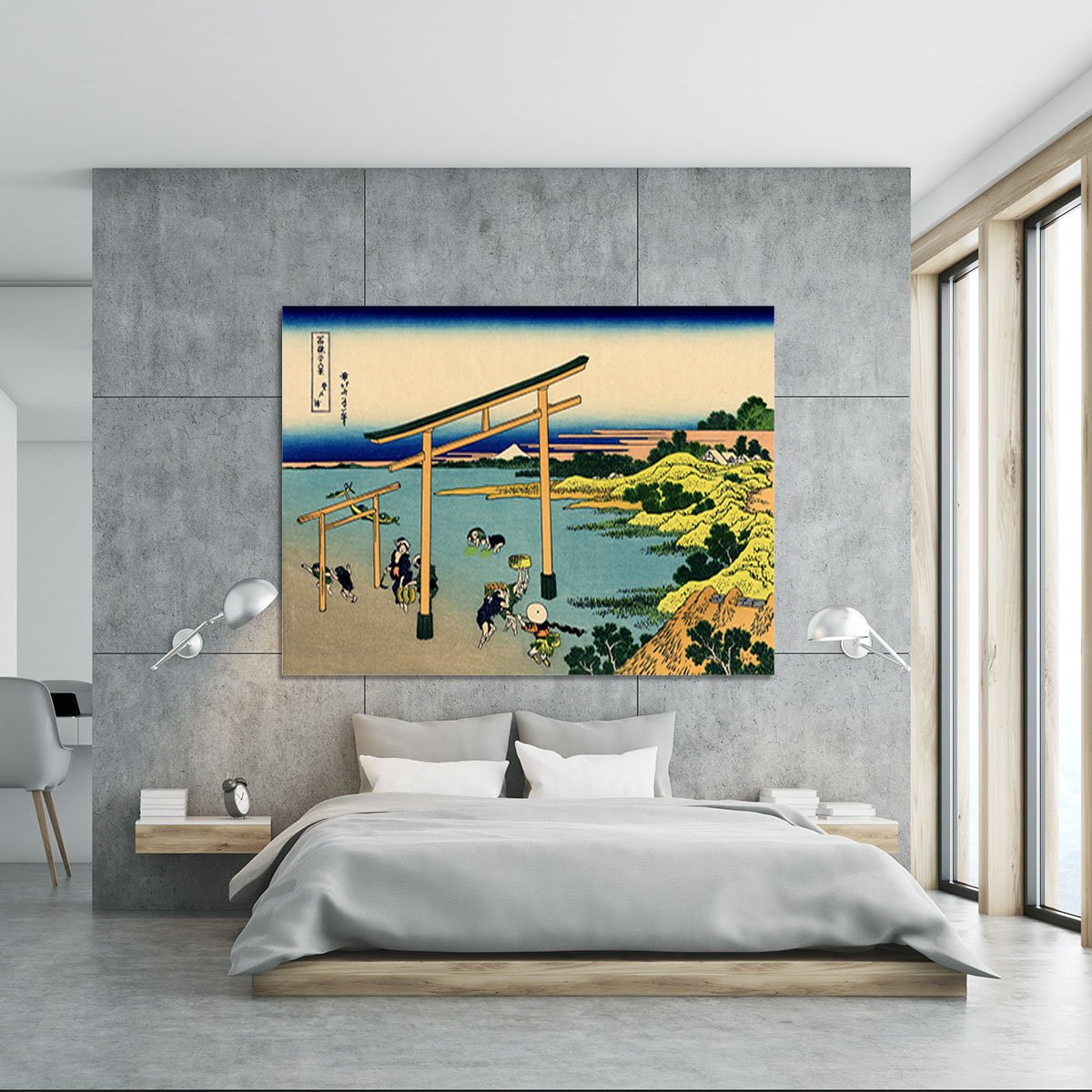Bay of Noboto by Hokusai Canvas Print or Poster
