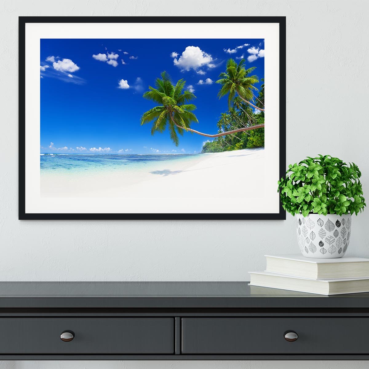Beach Framed Print - Canvas Art Rocks - 1