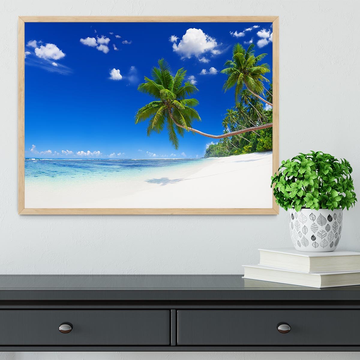 Beach Framed Print - Canvas Art Rocks - 4