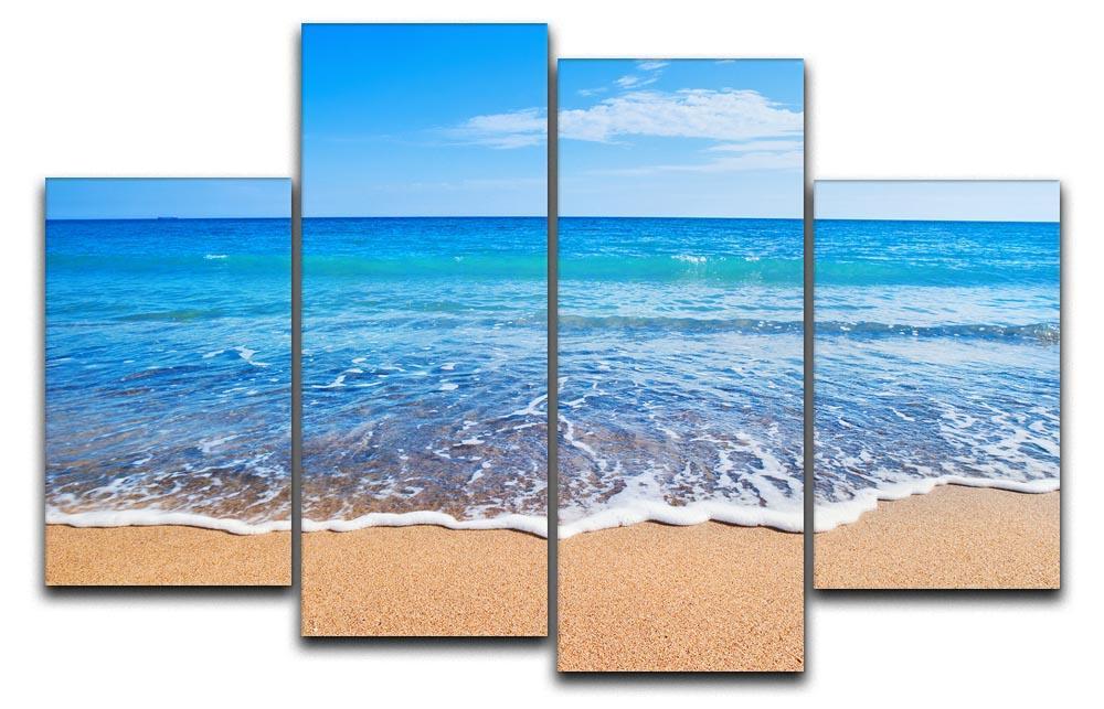 Beach Waves 4 Split Panel Canvas - Canvas Art Rocks - 1
