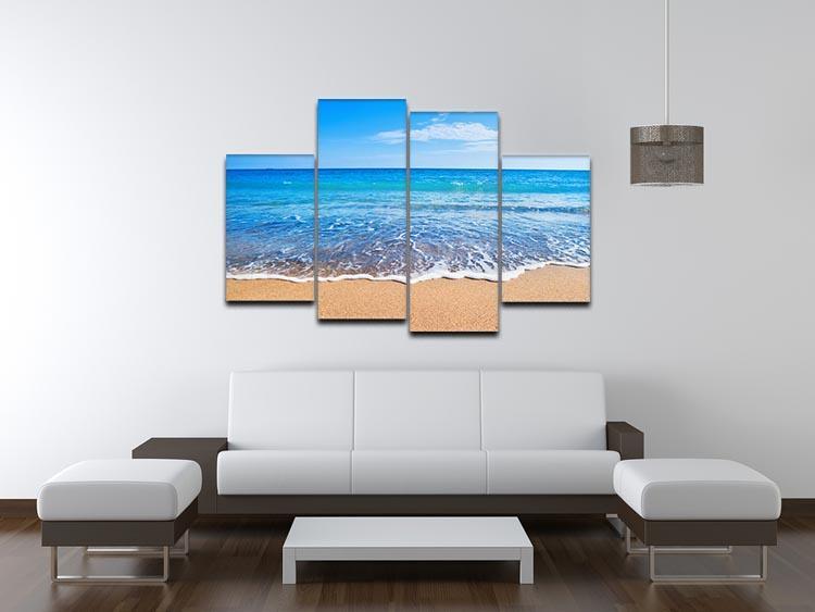 Beach Waves 4 Split Panel Canvas - Canvas Art Rocks - 3
