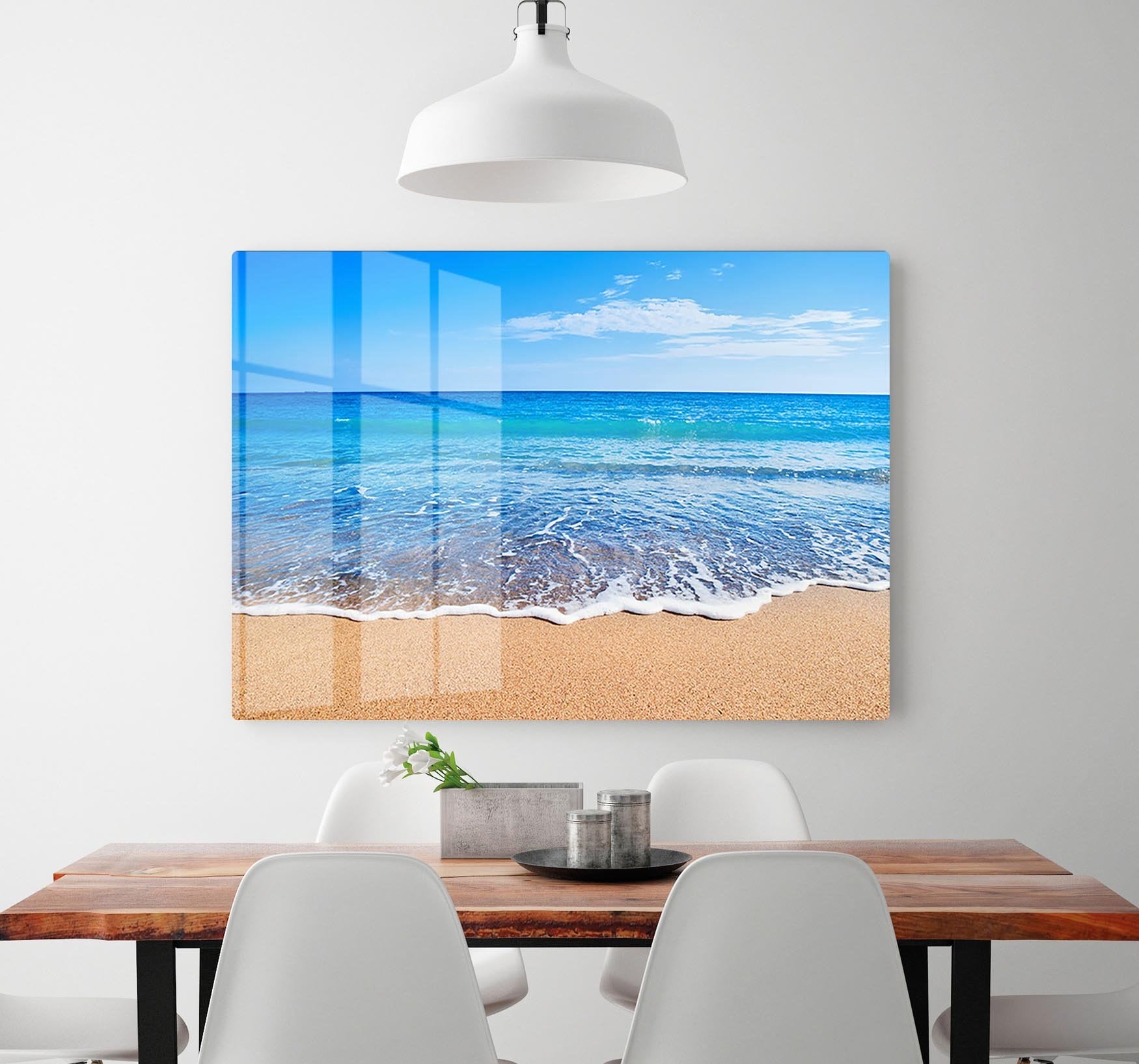 Beach Waves HD Metal Print - Canvas Art Rocks - 2