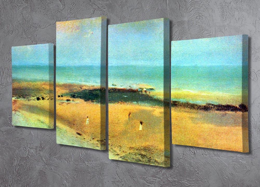 Beach at low tide 1 by Degas 4 Split Panel Canvas - Canvas Art Rocks - 2