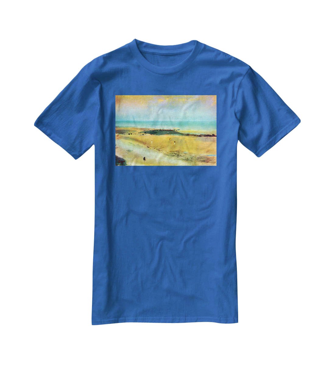 Beach at low tide 1 by Degas T-Shirt - Canvas Art Rocks - 2