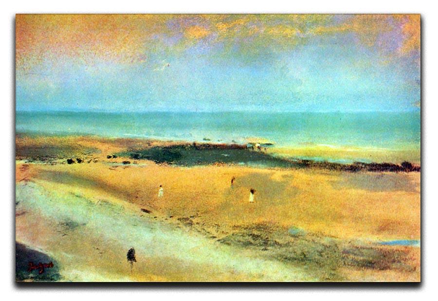 Beach at low tide 1 by Degas Canvas Print or Poster - Canvas Art Rocks - 1