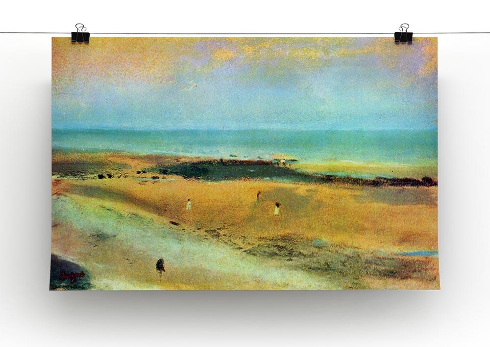 Beach at low tide 1 by Degas Canvas Print or Poster - Canvas Art Rocks - 2