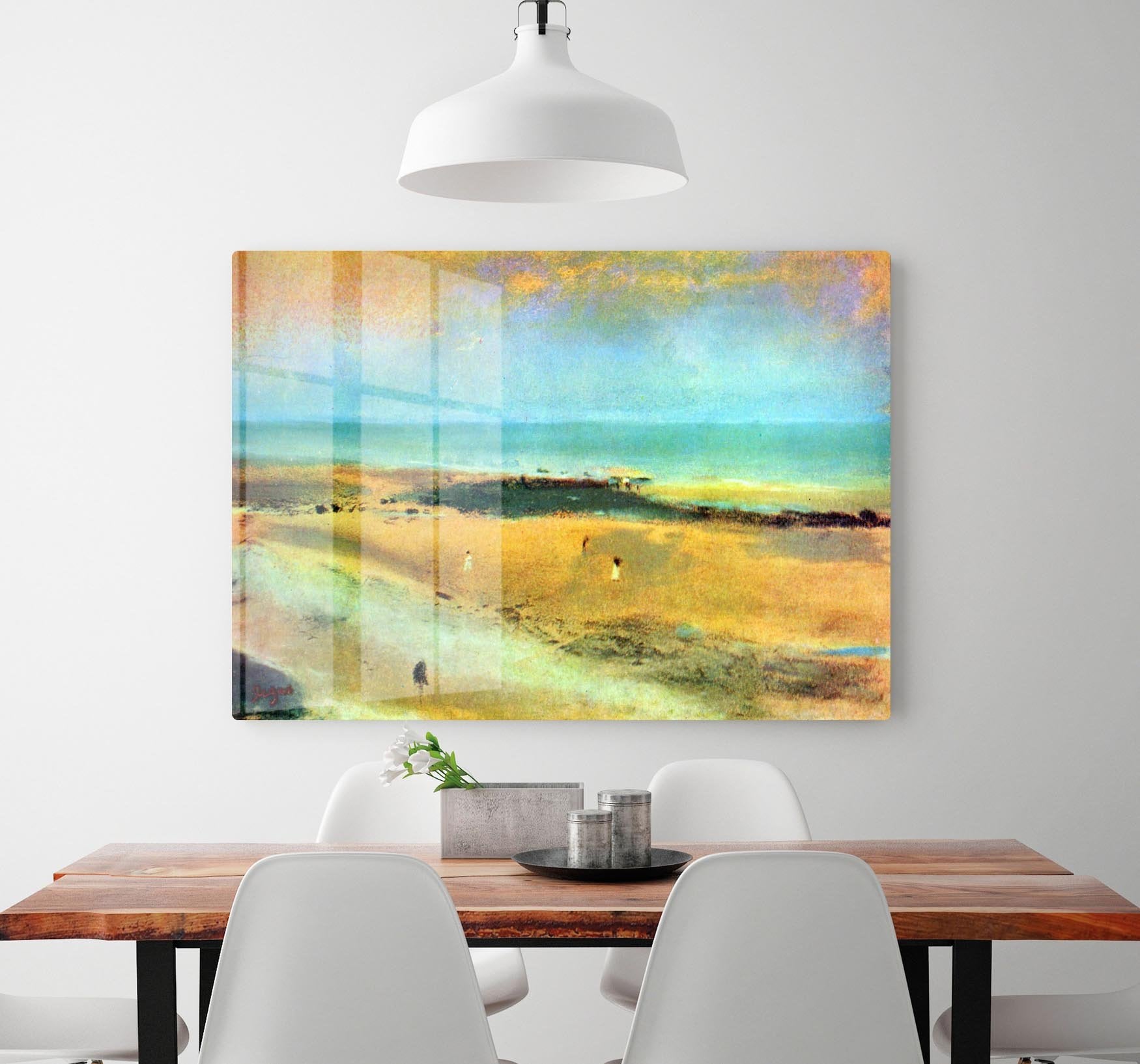 Beach at low tide 1 by Degas HD Metal Print - Canvas Art Rocks - 2