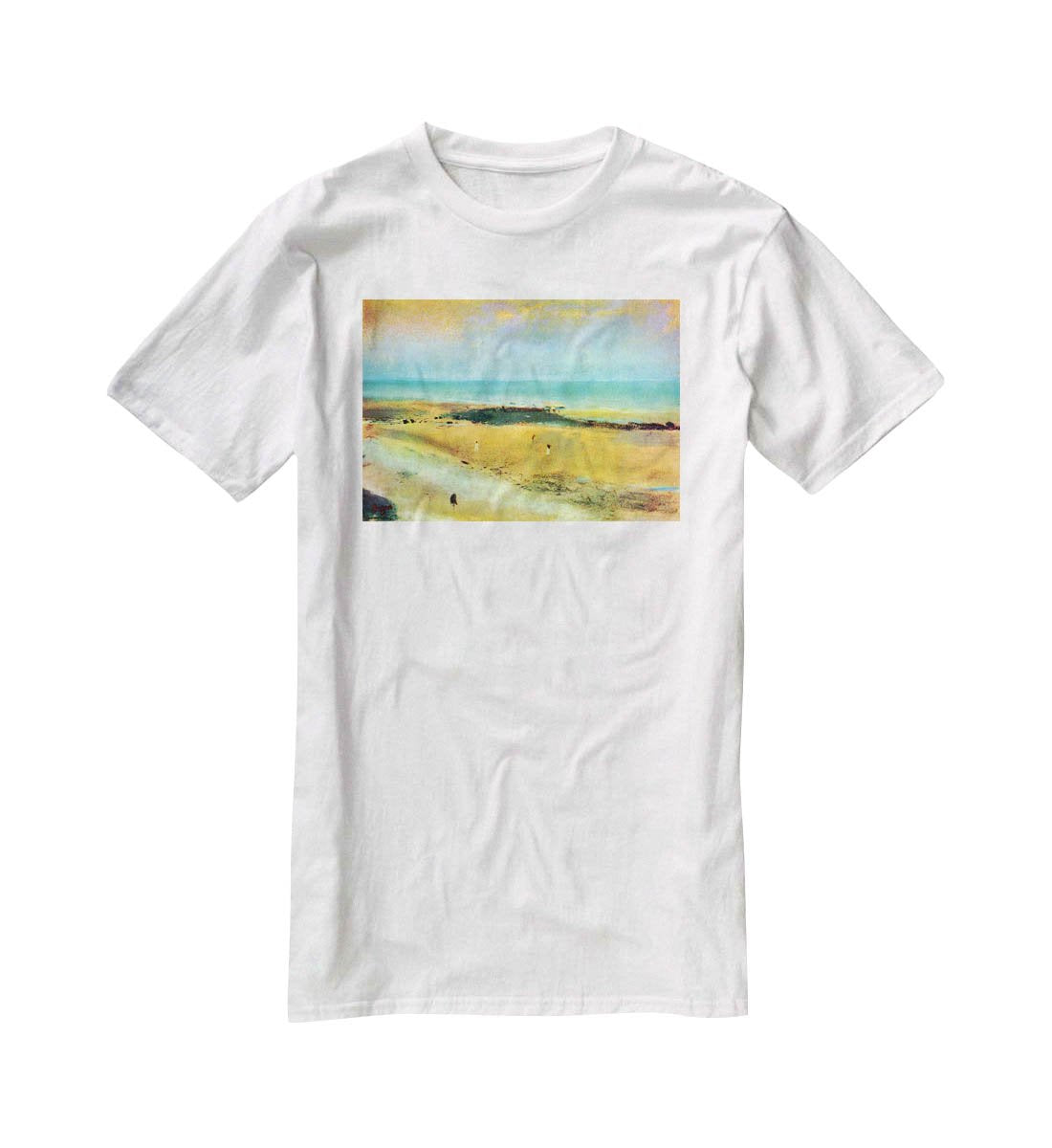 Beach at low tide 1 by Degas T-Shirt - Canvas Art Rocks - 5