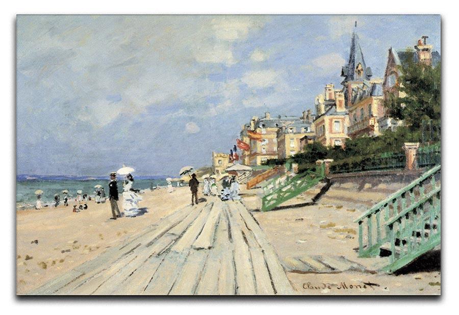 Beach at trouville by Monet Canvas Print & Poster  - Canvas Art Rocks - 1