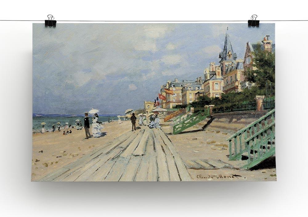 Beach at trouville by Monet Canvas Print & Poster - Canvas Art Rocks - 2
