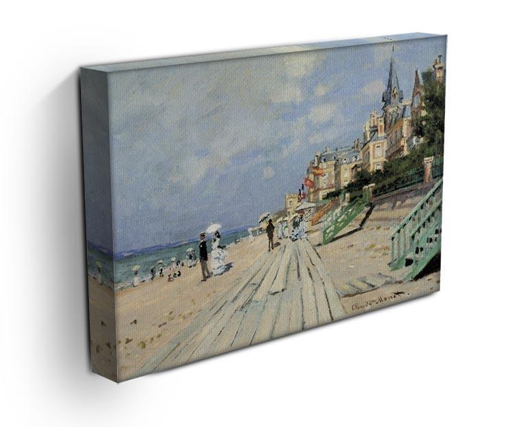 Beach at trouville by Monet Canvas Print & Poster - Canvas Art Rocks - 3