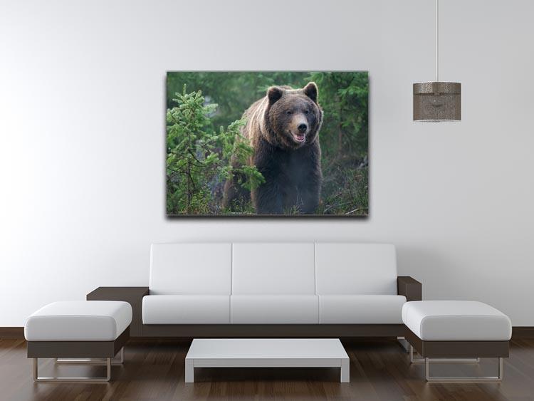 Bear in forest Canvas Print or Poster - Canvas Art Rocks - 4