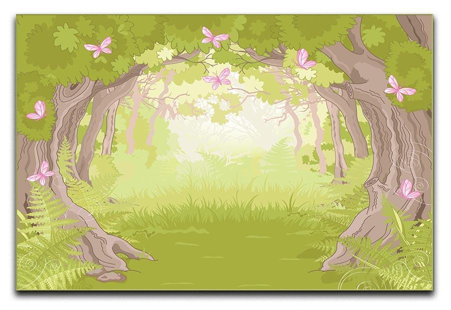 Beautiful Glade in the Magic forest Canvas Print or Poster  - Canvas Art Rocks - 1