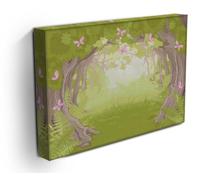 Beautiful Glade in the Magic forest Canvas Print or Poster - Canvas Art Rocks - 3