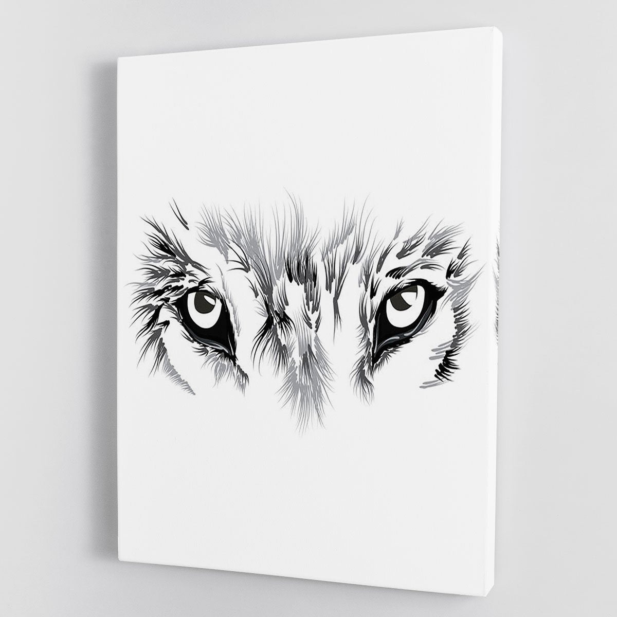 Beautiful Wolf face illustration Canvas Print or Poster