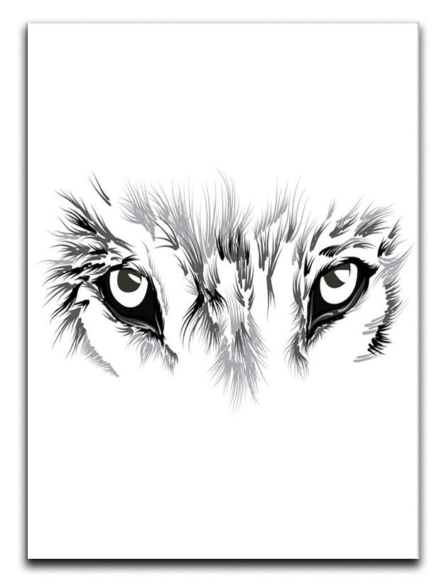 Beautiful Wolf face illustration Canvas Print or Poster - Canvas Art Rocks - 1