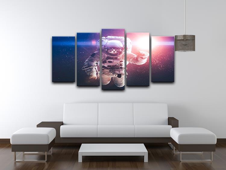 Beautiful cat in outer space 5 Split Panel Canvas - Canvas Art Rocks - 3