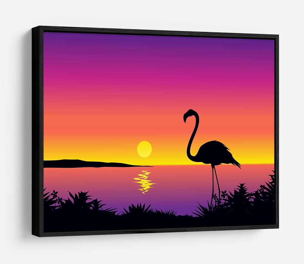 Beautiful coastline view with flamingo HD Metal Print - Canvas Art Rocks - 6