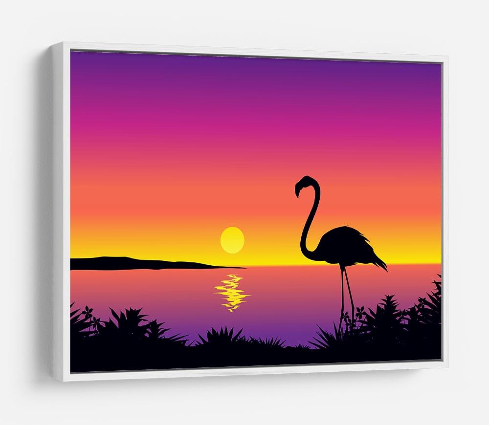 Beautiful coastline view with flamingo HD Metal Print - Canvas Art Rocks - 7