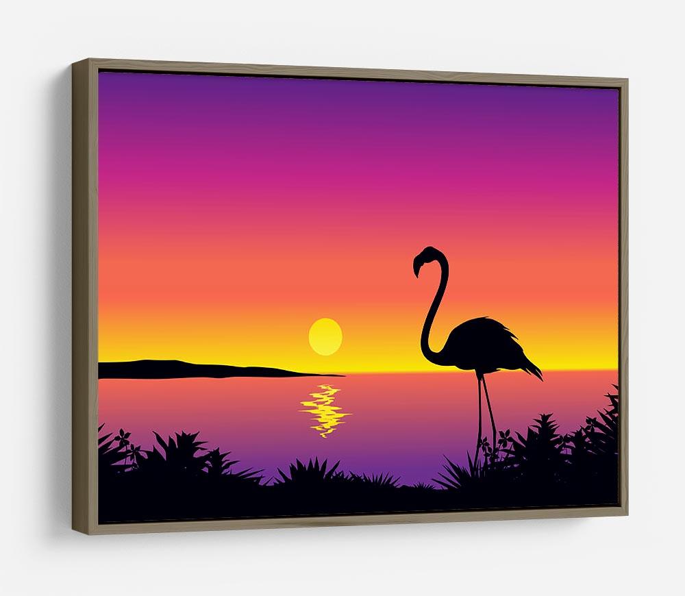 Beautiful coastline view with flamingo HD Metal Print - Canvas Art Rocks - 10