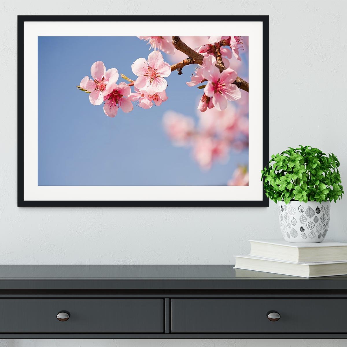 Beautiful colorful fresh spring flowers Framed Print - Canvas Art Rocks - 1