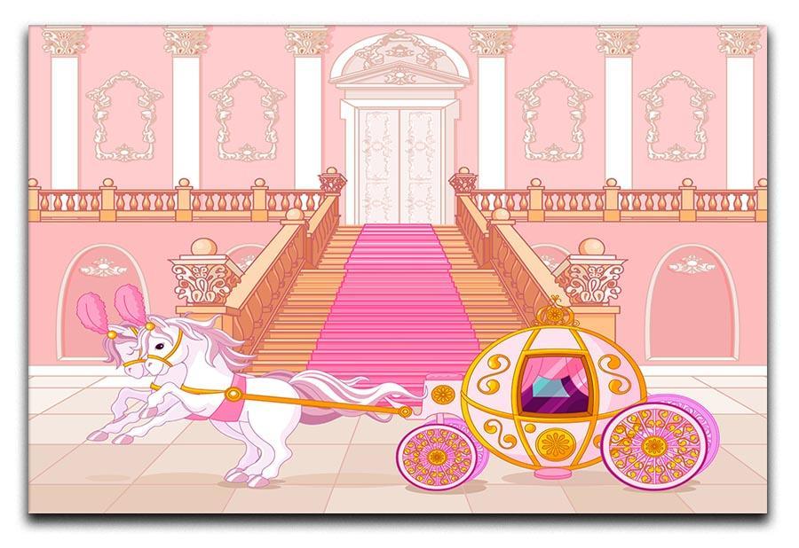Beautiful fairytale pink carriage Canvas Print or Poster  - Canvas Art Rocks - 1