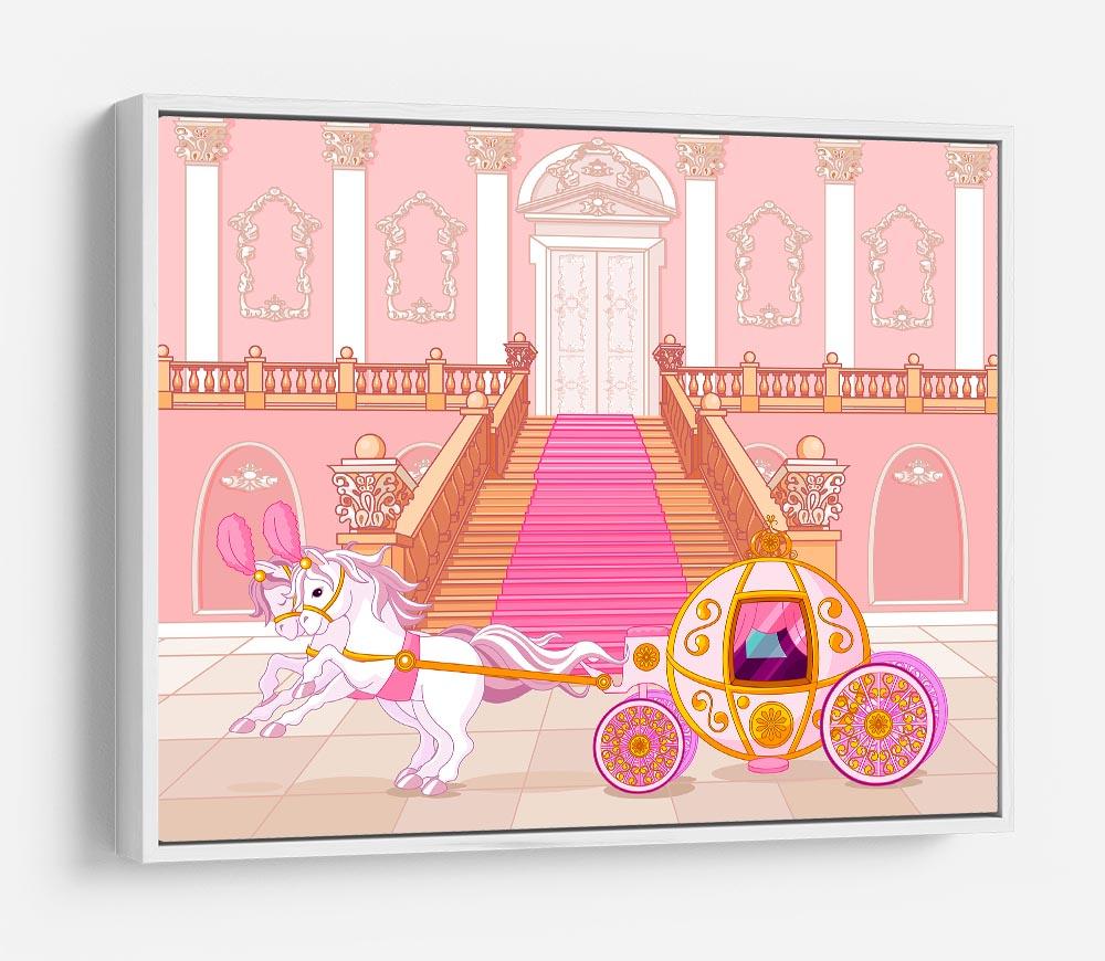 Beautiful fairytale pink carriage HD Metal Print