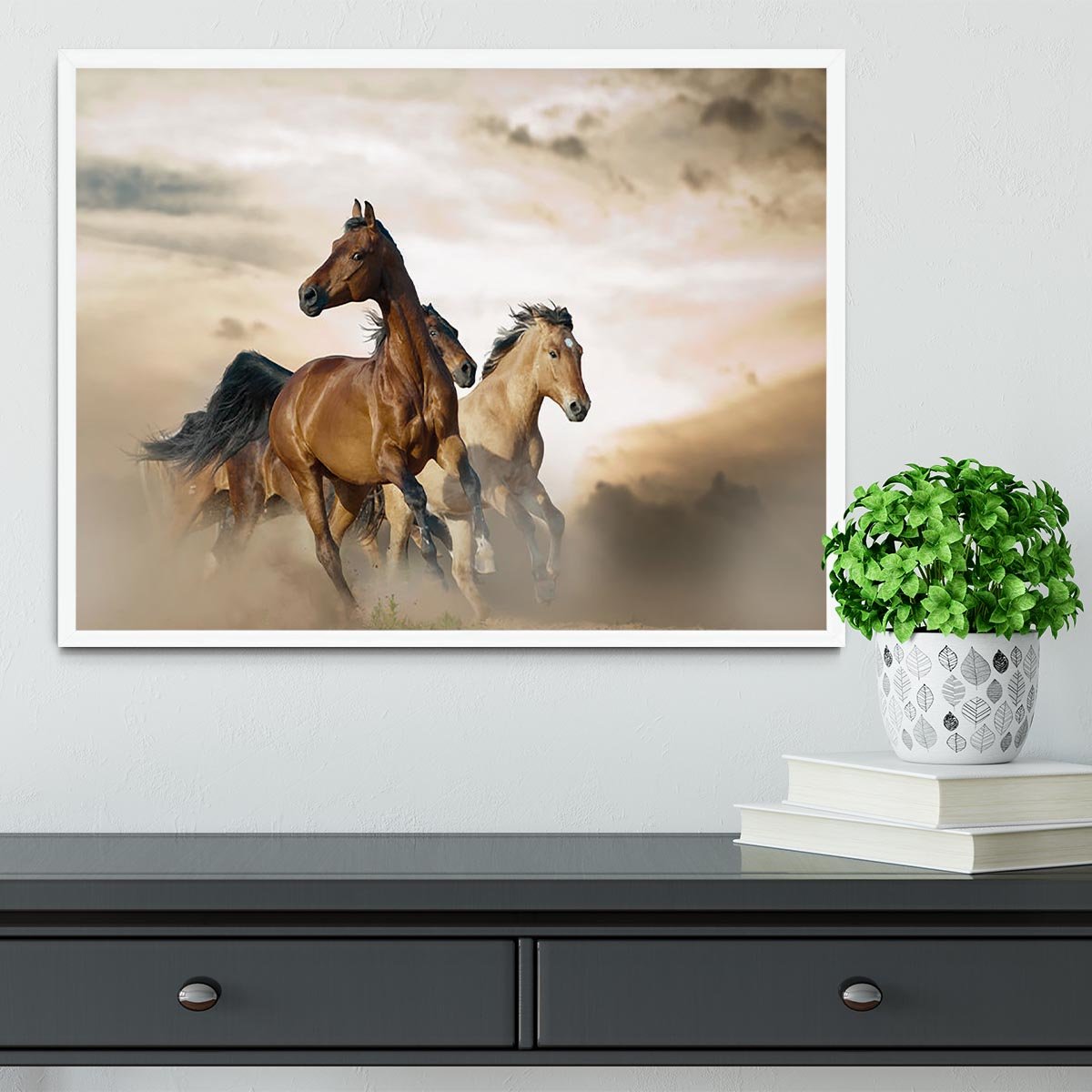 Beautiful horses of different breeds Framed Print - Canvas Art Rocks -6