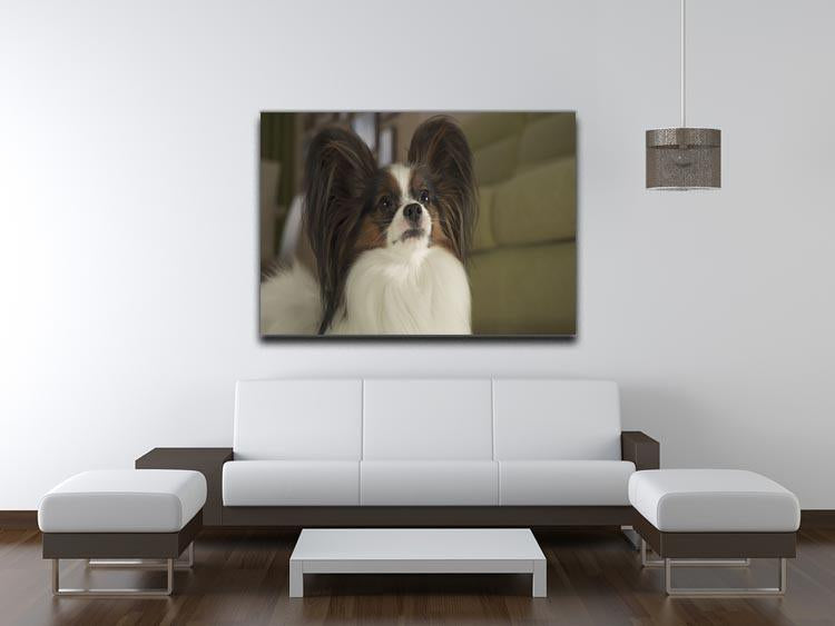 Beautiful male dog Papillon Canvas Print or Poster - Canvas Art Rocks - 4
