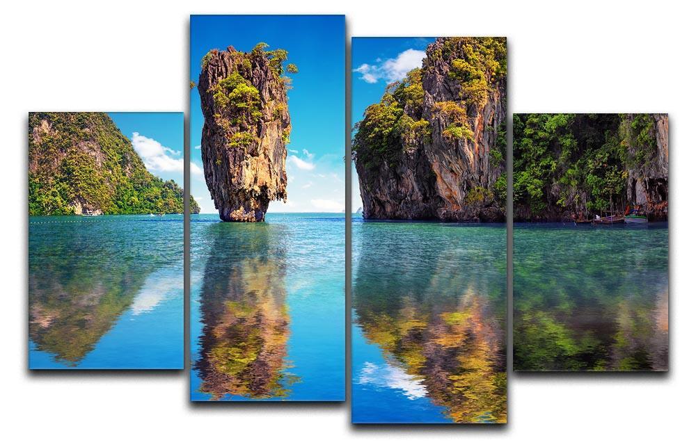 Beautiful nature of Thailand 4 Split Panel Canvas - Canvas Art Rocks - 1