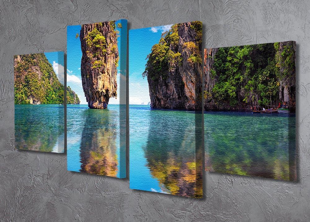 Beautiful nature of Thailand 4 Split Panel Canvas - Canvas Art Rocks - 2