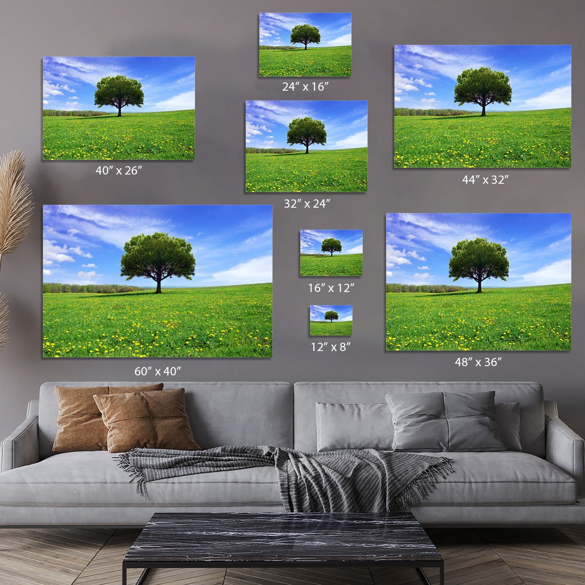 Beautiful spring landscape Canvas Print or Poster