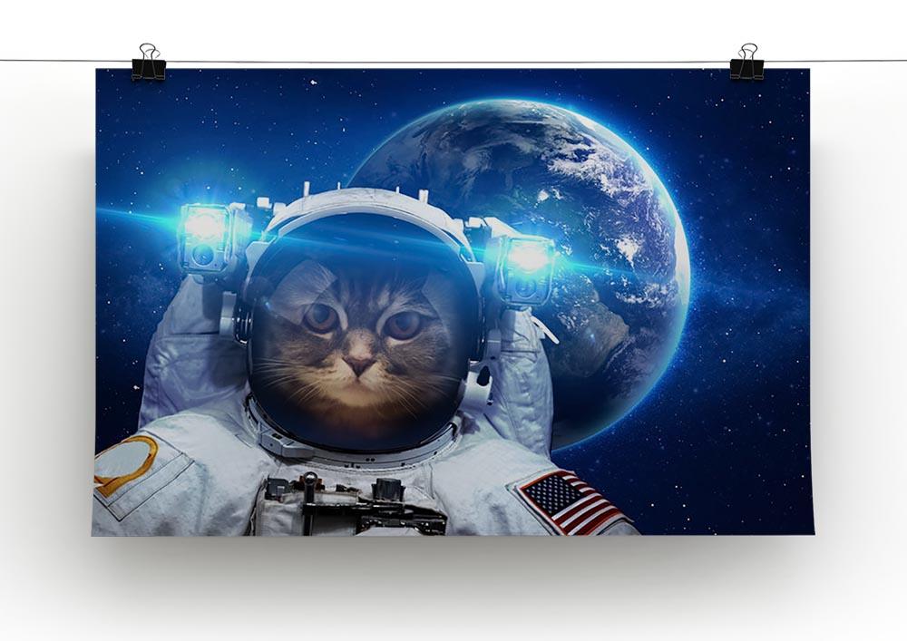 Beautiful tabby cat in outer space Canvas Print or Poster - Canvas Art Rocks - 2