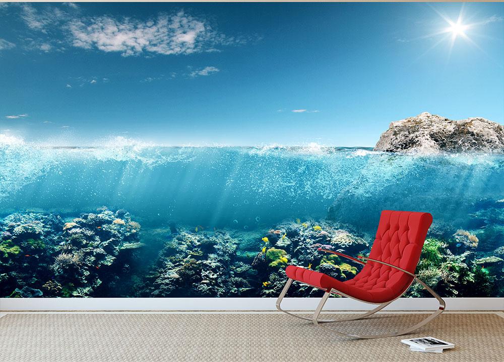 Beautiful underwater australia Wall Mural Wallpaper - Canvas Art Rocks - 3