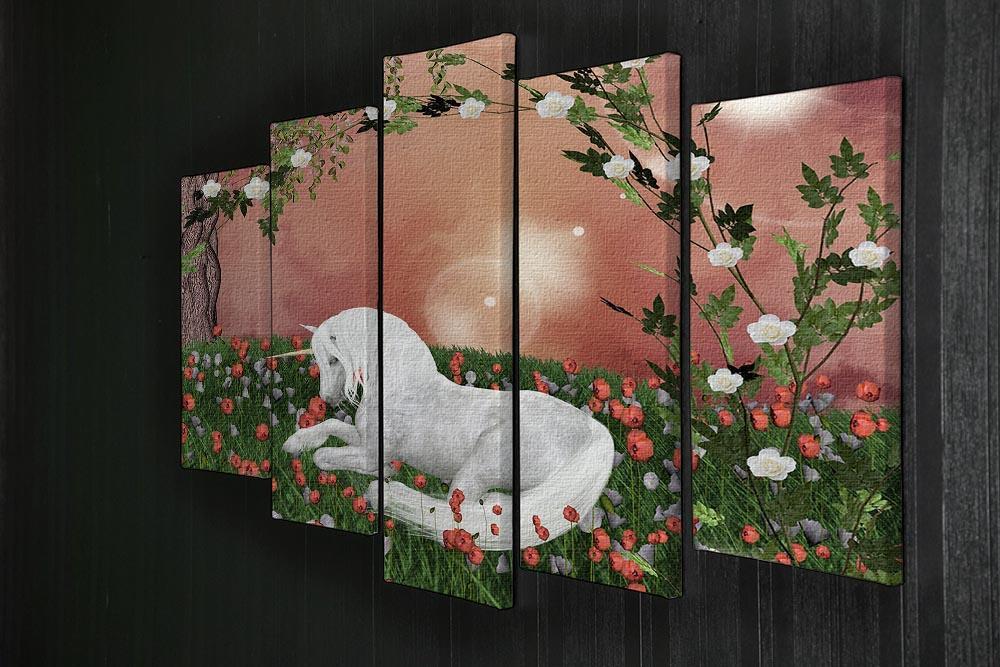 Beautiful unicorn 5 Split Panel Canvas  - Canvas Art Rocks - 2