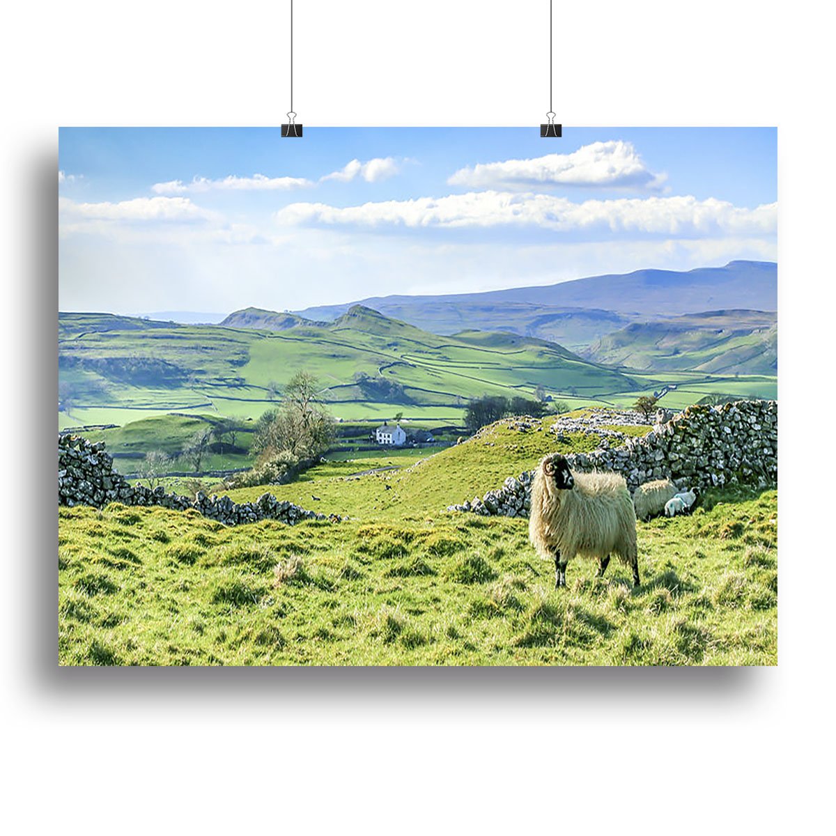 Beautiful yorkshire dales landscape Canvas Print or Poster